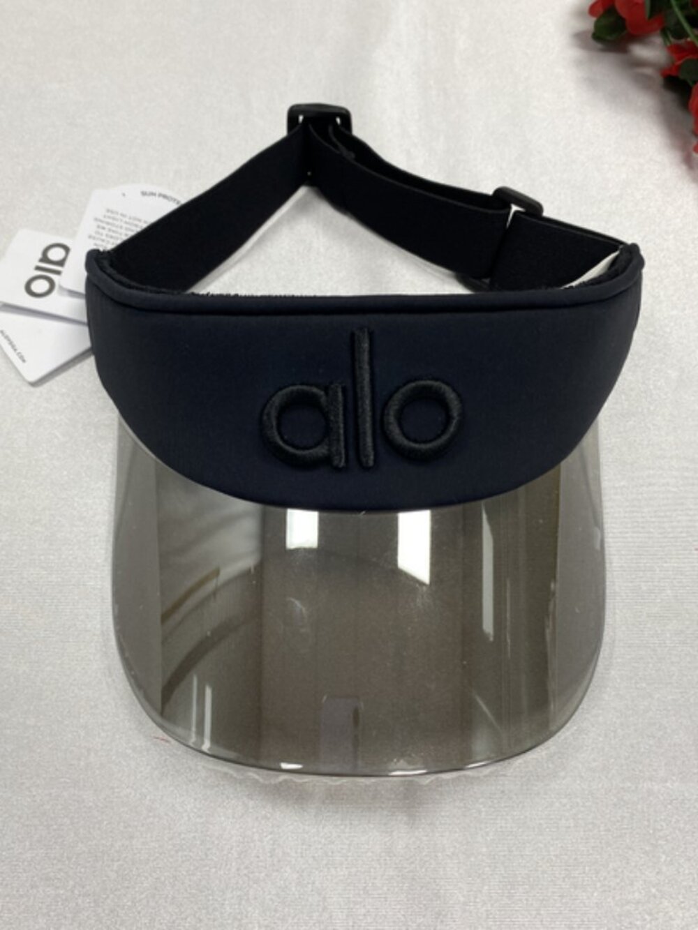 NWT Alo Yoga Airlift Solar Visor Black Tennis Golf Cap💖😝Summer Essential